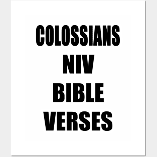 Colossians NIV Bible Verses Text Posters and Art